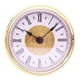 thumbnail image 2 of Mini Reloj De Cuarzo De 3,15 Pulgadas Con Números Romanos, Movimiento De Cuarzo, Borde Dorado, 2 of 5
