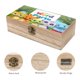 thumbnail image 3 of Fiesta de Palabras Caja Organizadora de Madera Rústica - Caja Decorativa Multifuncional para Escritorio, Hogar, Oficina, Joyas y Manualidades, 3 of 6