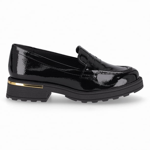 Mocasin Mujer Negro/Charol Gisa 02 Piccadilly