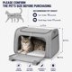 thumbnail image 3 of Transportín para mascotas DALASITING Mediano gris 43x28x28 cm para gatos y perros, 3 of 8