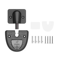 Bothyi - Tope De Puerta A Prueba De Viento, Silencioso, Con Función De Bloqueo, Tope De Puerta Para Baño, Hogar, Negro