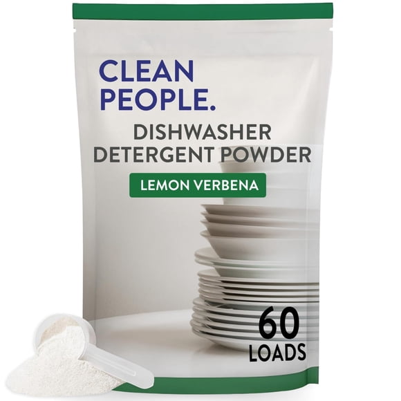 Detergente para lavavajillas en polvo The Clean People, 900 ml, color limón