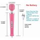 thumbnail image 4 of Masajeador Gajoin 32 cm de mano eléctrico rosa con 10 patrones, 4 of 4
