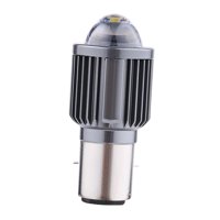 Magideal - Bombillas Led Para Delanteros De Motocicleta Con Lente, Dc/ 12-80V 30W Cesorios 1080Lm Luz Brillante, Faro Delantero Superbrillante Mejorado Ba20D Blanco