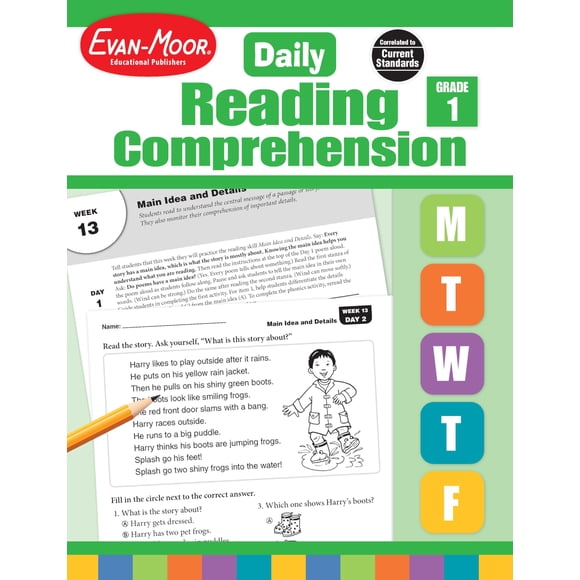 Cuaderno de Comprensión Lectora Evan-Moor – Grado 1