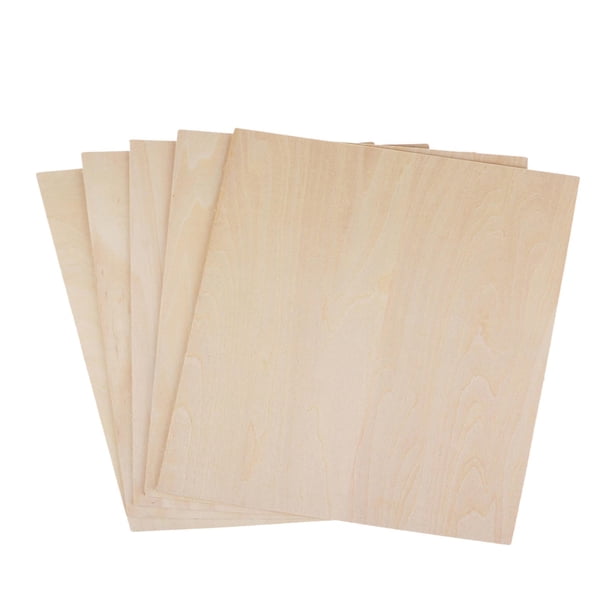 10 Uds. De Hojas De Madera Para Manualidades, Placa De Madera Sin Terminar Para Grabado De Casas Y Barcos, 100mm X 100mm X 1mm