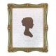 thumbnail image 1 of Marco de fotos AELS Vintage de 20 x 25 cm con frente de cristal dorado y verde, 1 of 7