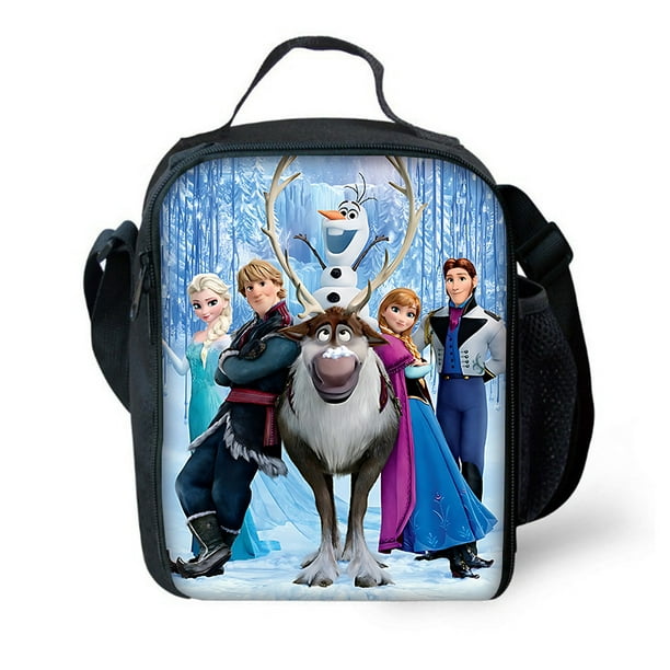 3 pcs set Frozen Princess Elsa Child School Backpack with Lunch Bags ,Pencil Bags ,Cartoon School Bags for Boys Girls Best Gift