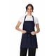 thumbnail image 1 of Delantal Chef Works Unisex Azul Marino con Tres Bolsillos Talla Única, 1 of 5