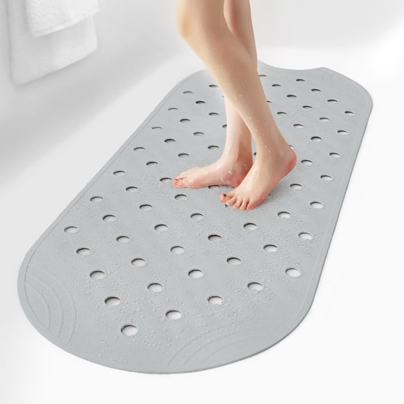Alfombrilla de bañera SelfSuite de goma antideslizante con ventosas, 99 x 41 cm