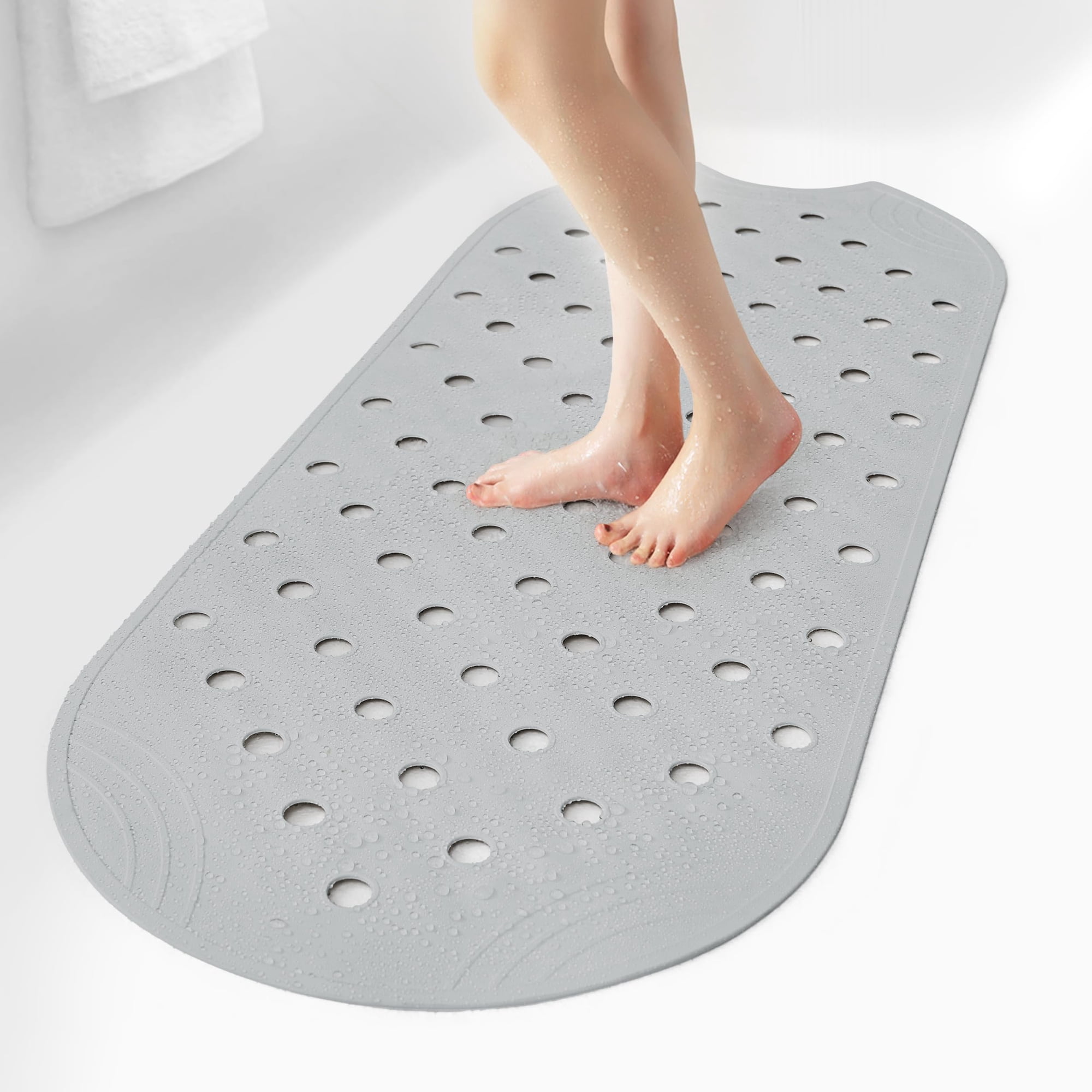 Alfombrilla De Bañera Selfsuite De Goma Antideslizante Con Ventosas, 99 X 41 Cm
