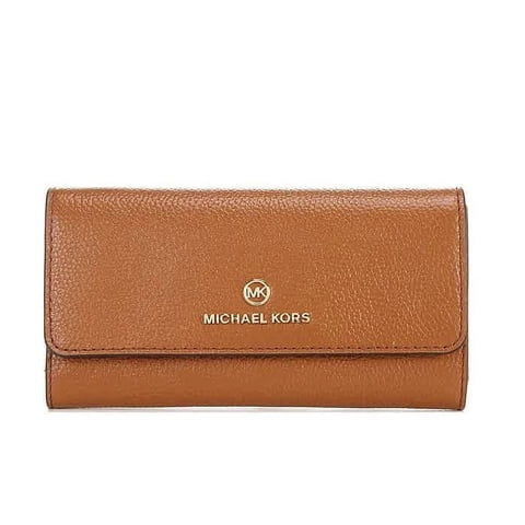Billetera Michael Kors Jet Set Charm Grande Triple Cartera De Un Tamaño De Cuero Guijarros