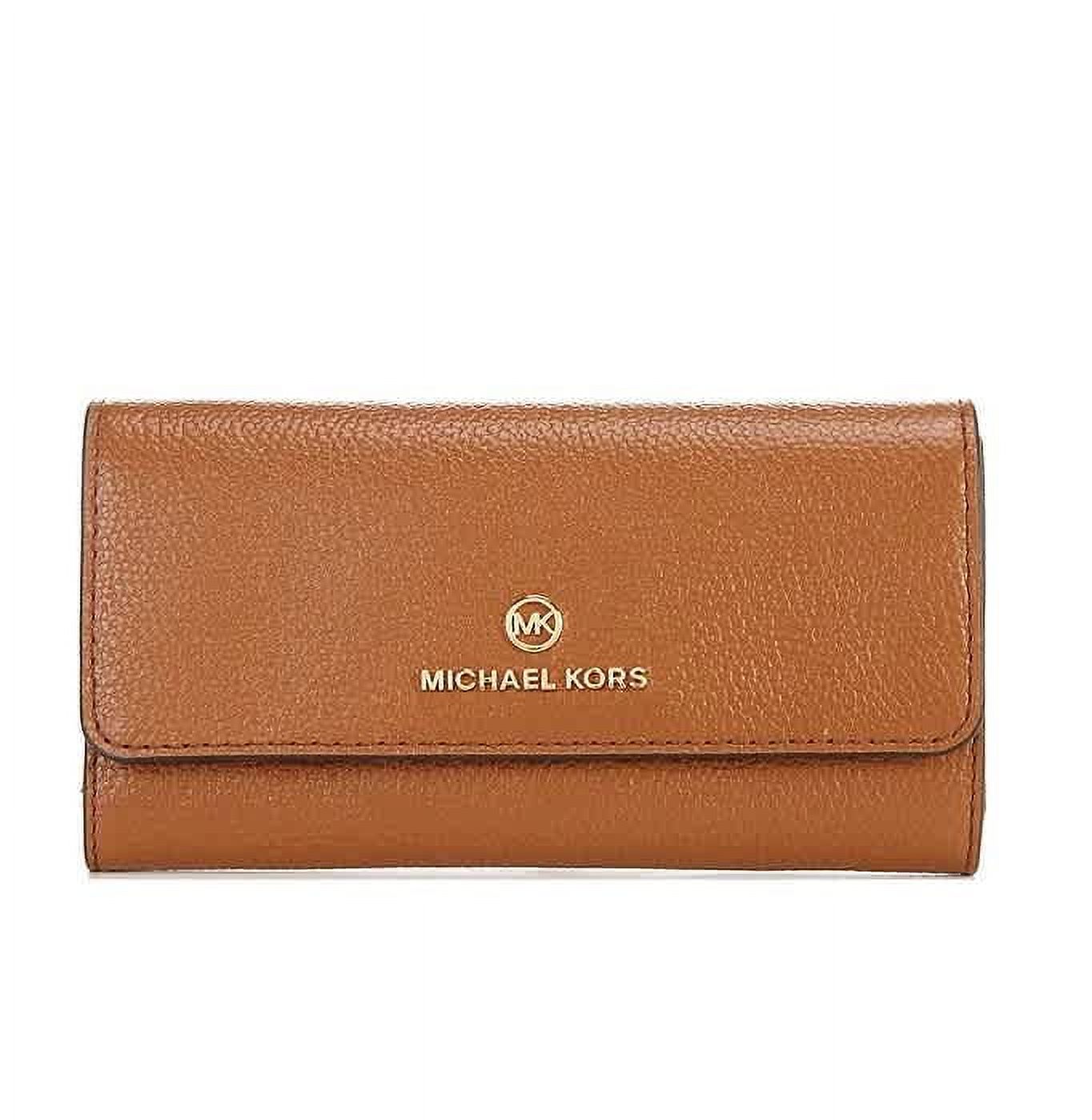 Billetera Michael Kors Jet Set Charm Grande Triple Cartera De Un Tamaño De Cuero Guijarros