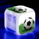 thumbnail image 1 of Reloj despertador pequeño con diseño de fútbol creativo y extraño, LED, colorido, que cambia de color, cuadrado, para estudiantes y niños, alarma silenciosa., 1 of 6