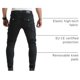 thumbnail image 4 of Pantalones VNFOX de moto con armadura CE nivel 2 - Negro, 4 of 7