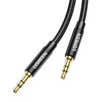 Cable Audio Auxiliar Jack 3.5Mm M/M Trenzado 1M Negro Ugreen Av112