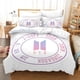 thumbnail image 1 of BTS Bangtan Boys Quilt Duvet Cover Set Queen Home Textiles Pillowcase 3-Piece Bedding Set, 1 of 5