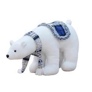 Magideal - Decoración De Muñecas Navideñas, Figurita De Animales, Manualidades, Adorno De Escritorio Para Chimenea, Dormitorio, Ventana, Accesorio De Exhibición, Oso