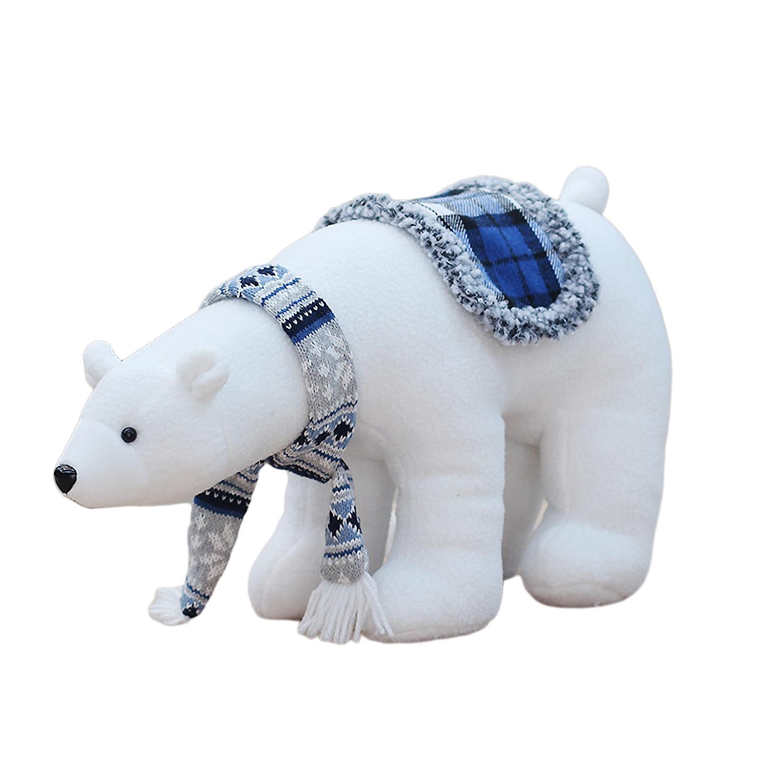 Magideal - Decoración De Muñecas Navideñas, Figurita De Animales, Manualidades, Adorno De Escritorio Para Chimenea, Dormitorio, Ventana, Accesorio De Exhibición, Oso