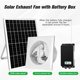 thumbnail image 3 of Ventilador de escape recargable con energía solar Blessny de 25 W con batería, 3 of 8