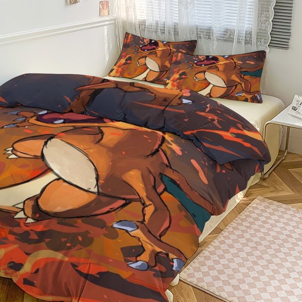 Ch_arma_nder Print Bedding Set Pattern Duvet Cove Set 3 Pieces 1 Quilt Cover And 2 Pillowcases for Women Men Teens