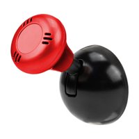 Ioensy - Cubierta Para Botón De Arranque De Coche, Accesorio Decorativo Interior Universal Premium, Metal Rojo