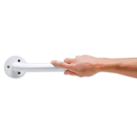 Barra de apoyo Lumex Versaguard recubierta de esmalte, blanca, 45 cm de acero