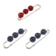 thumbnail image 3 of Diamantes De Imitación Espaciador Cuentas Pin Broche Clip Bufanda Sombrero Rojo Azul, 3 of 3