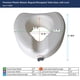 thumbnail image 4 of Asiento elevado para inodoro Drive Medical 12014 Premium, color blanco, 4 of 6