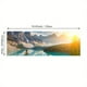thumbnail image 1 of 1pc Canvas Painting, Lake Forest Mountain Scenery Painting, Wall Art Decor, For Living Room, Bedroom, No Frame, 19.68*59.05inch, 1 of 5