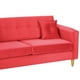 thumbnail image 3 of Sofa New Retro 3 Cuerpos Felpa 01 Rojo, 3 of 5