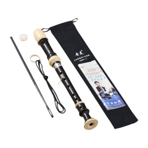 Magideal - Kit De Limpieza Para Flauta Dulce Soprano Alemana, Clarinete, Llave C, Ligero, Portátil Y Compacto. Negro