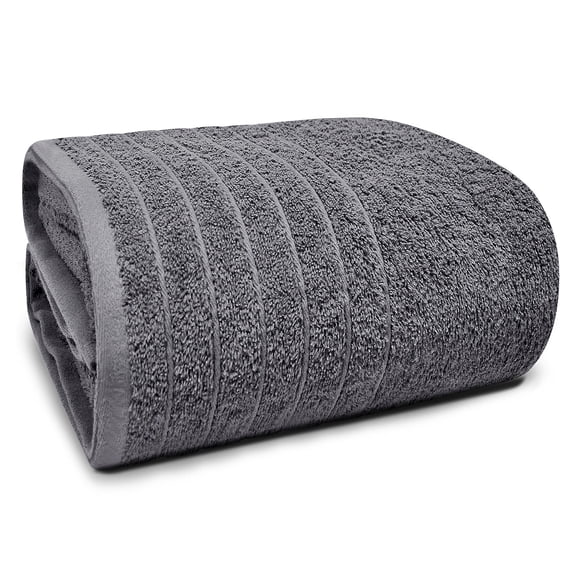 Toalla de baño Tens Towels Jumbo, 100% algodón, 100 x 200 cm, color gris oscuro