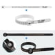 thumbnail image 3 of Kit medidor de tallas de anillos Ring Sizer, 27 calibres de acero y medidores ajustables para dos dedos, 3 of 3