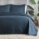 thumbnail image 1 of Juego de cama Hansleep, edredón doble de damasco azul marino, 2 piezas, 1 of 7