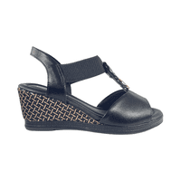 Picadelly - Sandalias Piccadilly Negro Casual Mujer Vu4688T - Talla 36