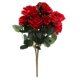 thumbnail image 2 of Ramo De Flores De Rosa Francés Artificial Boda Decoración Floral Para El Hogar Rojo, 2 of 5