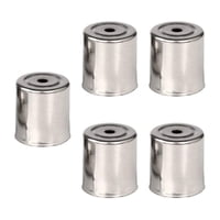 Bothyi - 5X Tapa De Repuesto Para Microondas Piezas De Horno Resistentes Al Desgaste Para Restaurante Oficina Gris Claro 17X15 Mm