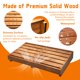 thumbnail image 2 of Taburete Koretech de madera para interiores y exteriores, 9 cm de altura, roble, 2 of 6