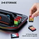 thumbnail image 3 of Estación de carga multifuncional para mandos Joypad Switch 2 con indicadores LED, 9 efectos de luz RGB, 12 ranuras para tarjetas de juego y organizador de escritorio, 3 of 7