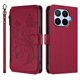thumbnail image 2 of Funda Cartera Mariposa para [Xiaomi 17T] con Soporte y Cremallera Rojo, 2 of 6