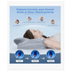 thumbnail image 4 of Almohada Ortopedica Memory Foam Cervical Mariposa Gris 62cm, 4 of 6