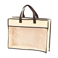 Magideal - Bolsa De Almacenamiento Transparente, Funda Para Bolso Con Cierre De Cremallera Suave, Diseño A Prueba De Polvo Y Diseño Colgante Para Fácil Transport 65X45X15Cm