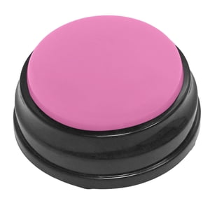 Bothyi - Botón De Sonido Grabable Perro Juguete Interactivo Grabación Botón De Voz Hablando Rosa