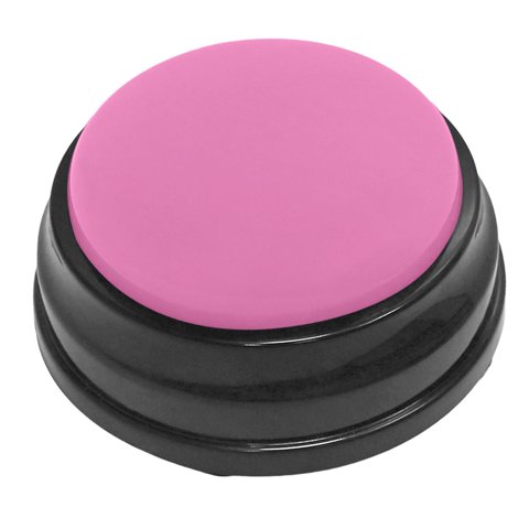 Bothyi - Botón De Sonido Grabable Perro Juguete Interactivo Grabación Botón De Voz Hablando Rosa