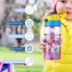 thumbnail image 5 of Superkitties Botella de Agua con Tapa Pop Top de Un Toque, Acero Inoxidable, a Prueba de Fugas, para Deportes, Botella Infantil azul 12 oz, 5 of 6