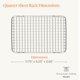 thumbnail image 2 of Rejilla de enfriamiento Hestan 30 cm x 21 cm de acero inoxidable, 2 of 7