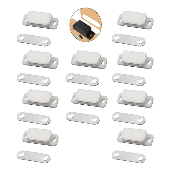 Retén magnético para puerta mueble 10 unidades blanco