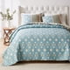 thumbnail image 2 of Juego de ropa de cama Greenland Home Thalia acolchado de 2 piezas, doble o XL, azul, 2 of 7