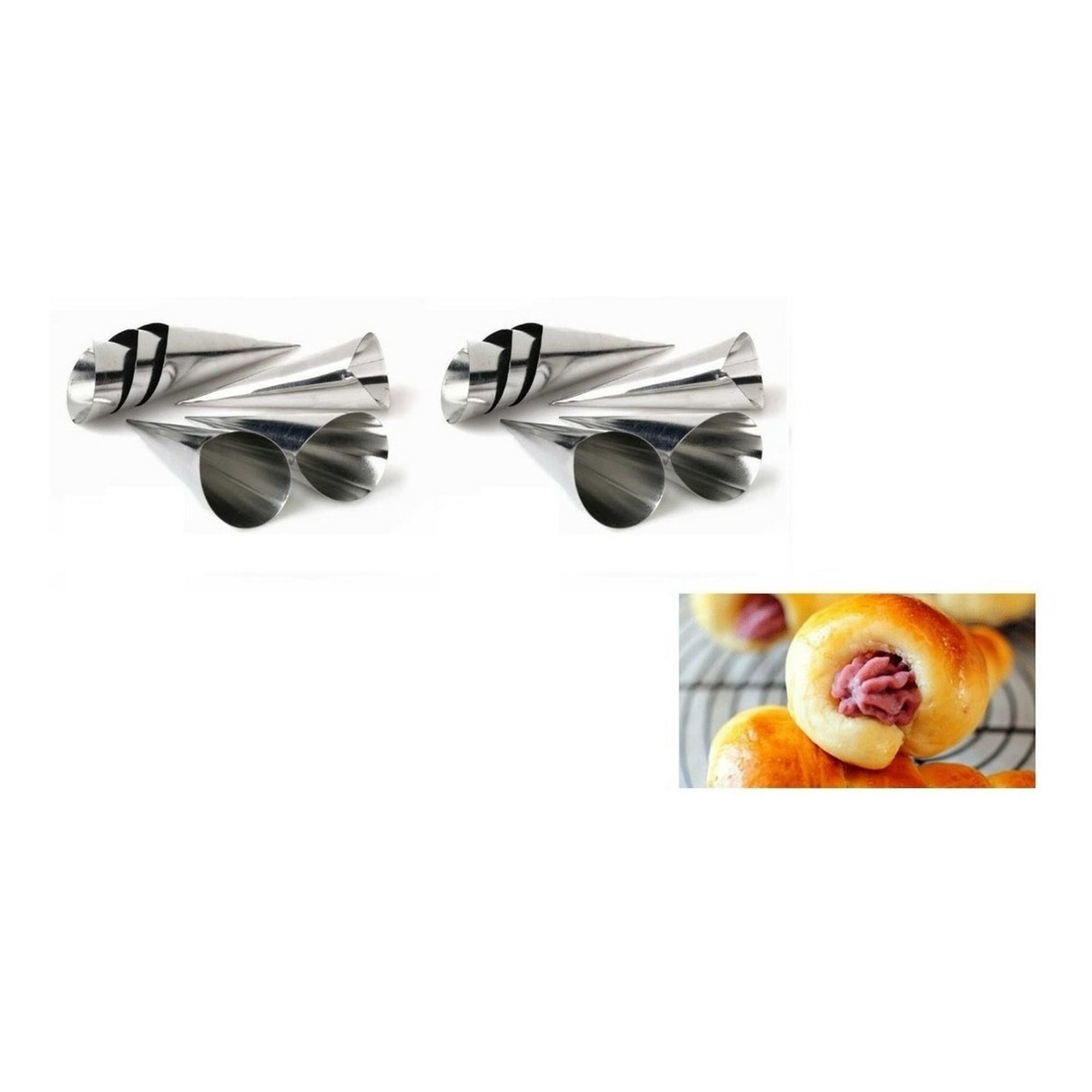 Genérico - Pack X12 Cono Molde Para Cannoli Cachito Croissant Pan Danes
